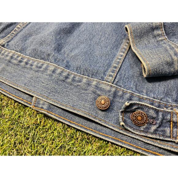 Vintage Levi’s Blue Jean Denim Trucker Jacket Size 38 70506 0216 Made in Canada - Picture 7 of 8